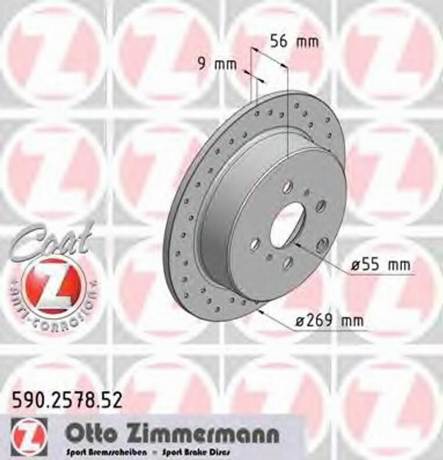 Zimmermann 590.2578.52 - Disque de frein cwaw.fr