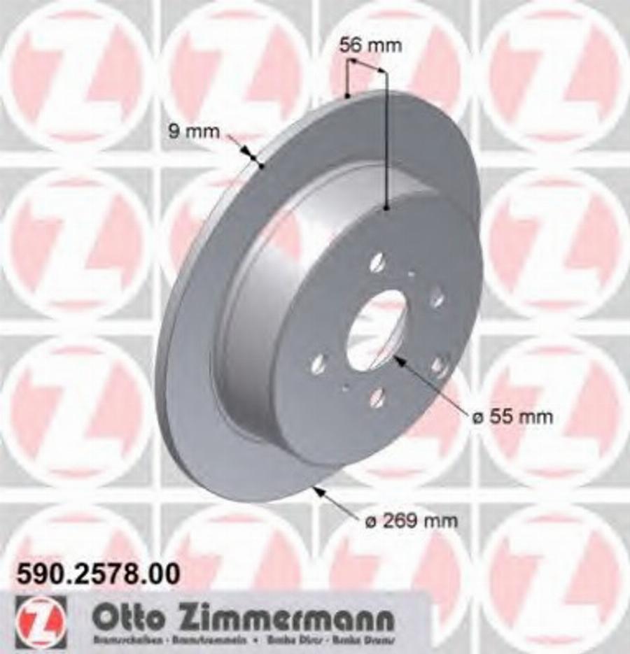 Zimmermann 590.2578.00 - Disque de frein cwaw.fr