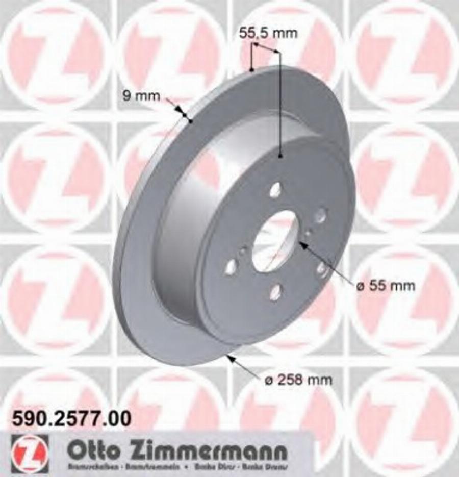 Zimmermann 590.2577.00 - Disque de frein cwaw.fr