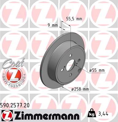 Zimmermann 590.2577.20 - Disque de frein cwaw.fr