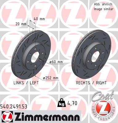 Zimmermann 540.2491.53 - Disque de frein cwaw.fr