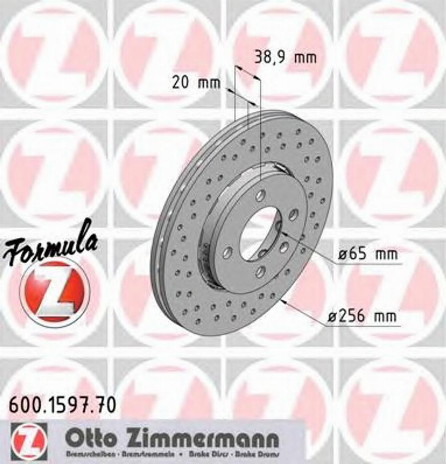 Zimmermann 600.1597.70 - Disque de frein cwaw.fr