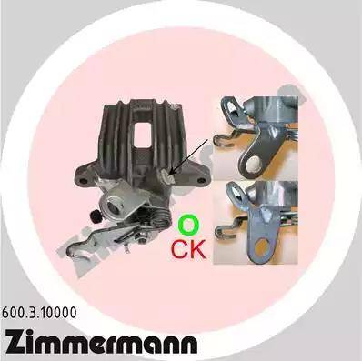 Zimmermann 600.3.10000 - Étrier de frein cwaw.fr