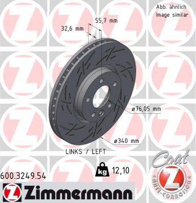 Zimmermann 600.3249.54 - Disque de frein cwaw.fr