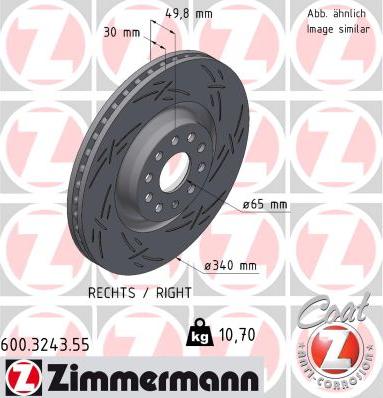 Zimmermann 600.3243.55 - Disque de frein cwaw.fr