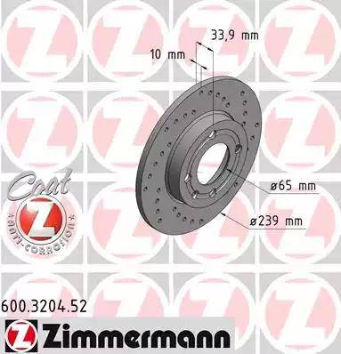 Zimmermann 600.3204.52 - Disque de frein cwaw.fr