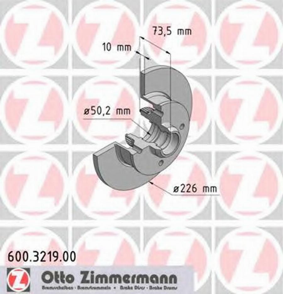 Zimmermann 600.3219.00 - Disque de frein cwaw.fr