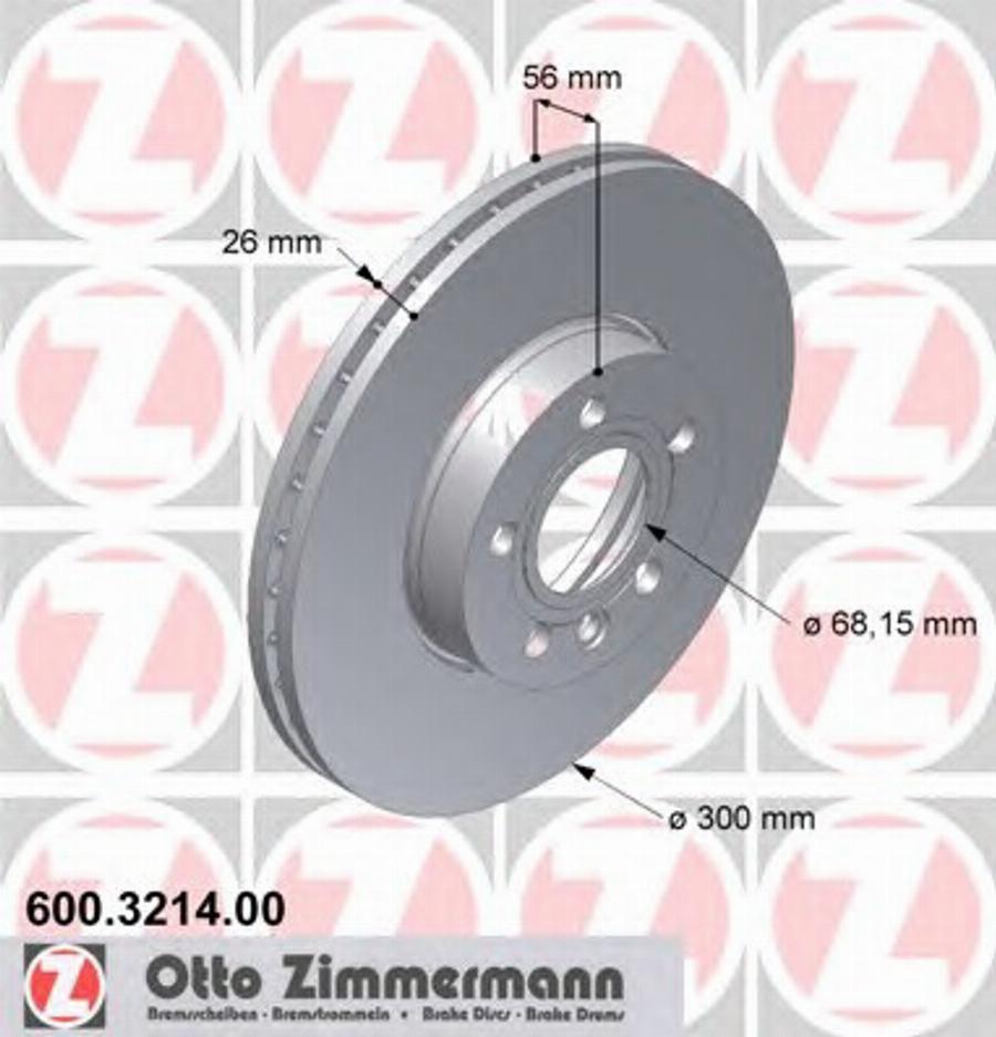 Zimmermann 600.3214.00 - Disque de frein cwaw.fr