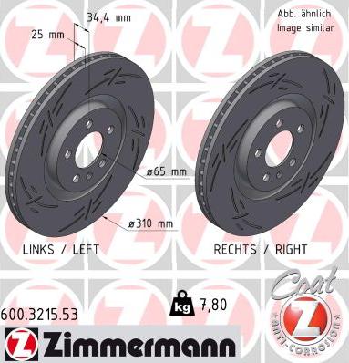 Zimmermann 600.3215.53 - Disque de frein cwaw.fr