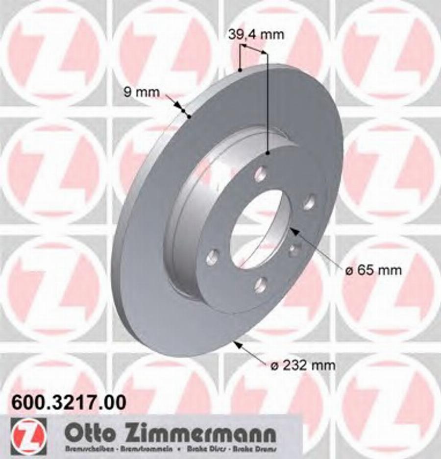 Zimmermann 600.3217.00 - Disque de frein cwaw.fr