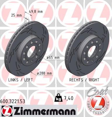 Zimmermann 600.3221.53 - Disque de frein cwaw.fr