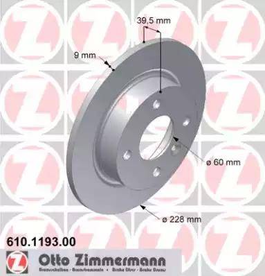 Zimmermann 610.1193.00 - Disque de frein cwaw.fr