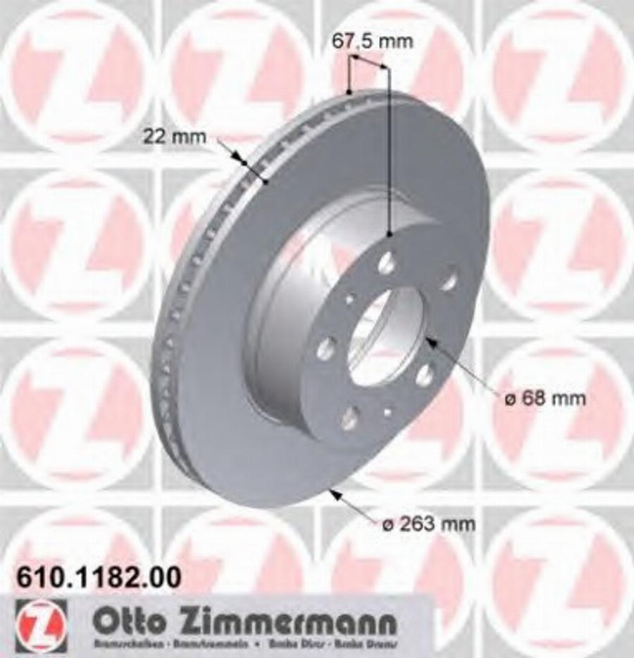 Zimmermann 610118200 - Disque de frein cwaw.fr