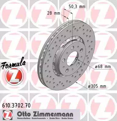 Zimmermann 610.3702.70 - Disque de frein cwaw.fr