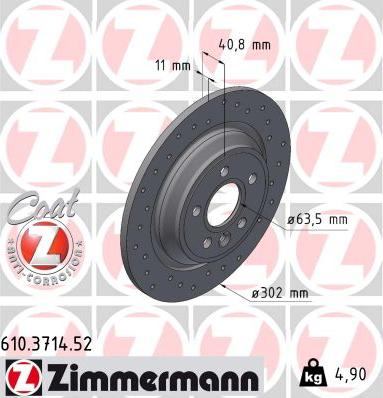 Zimmermann 610.3714.52 - Disque de frein cwaw.fr