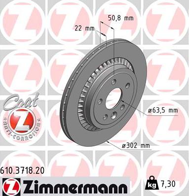 Zimmermann 610.3718.20 - Disque de frein cwaw.fr