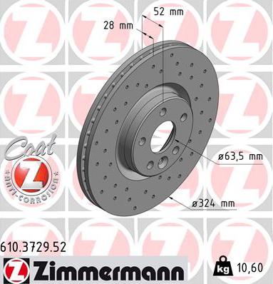 Zimmermann 610.3729.52 - Disque de frein cwaw.fr