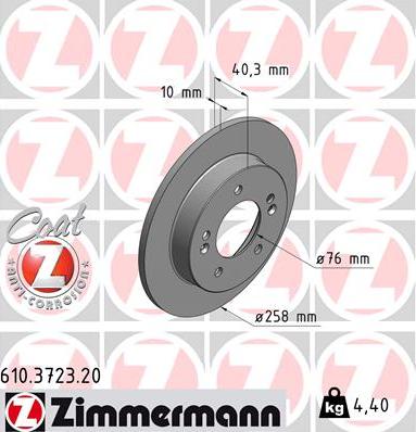 Zimmermann 610.3723.20 - Disque de frein cwaw.fr