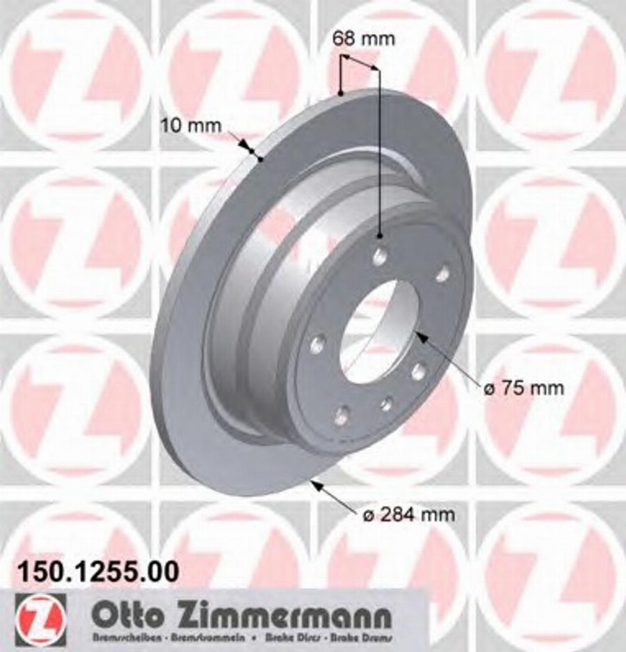 Zimmermann 150.1255.00 - Disque de frein cwaw.fr