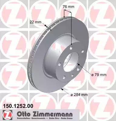 Zimmermann 150.1252.00 - Disque de frein cwaw.fr