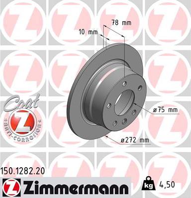 Zimmermann 150.1282.20 - Disque de frein cwaw.fr