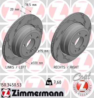 Zimmermann 150.3450.53 - Disque de frein cwaw.fr