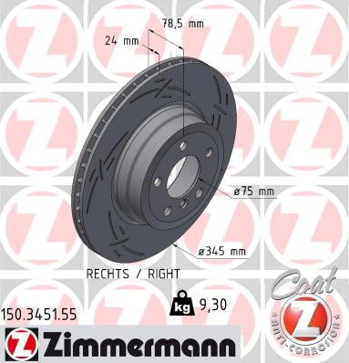 Zimmermann 150.3451.55 - Disque de frein cwaw.fr