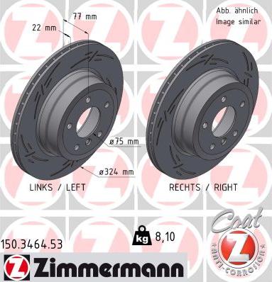 Zimmermann 150.3464.53 - Disque de frein cwaw.fr