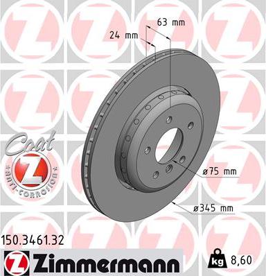 Zimmermann 150.3461.32 - Disque de frein cwaw.fr