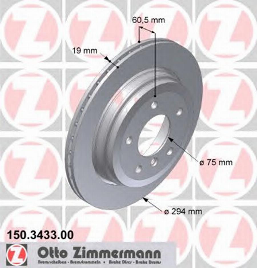 Zimmermann 150.3433.00 - Disque de frein cwaw.fr