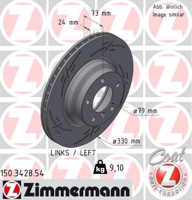 Zimmermann 150.3428.54 - Disque de frein cwaw.fr