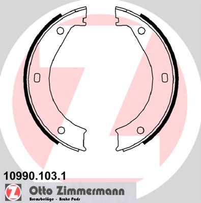 Zimmermann 10990.103.1 - Jeu de mâchoires de frein, frein de stationnement cwaw.fr