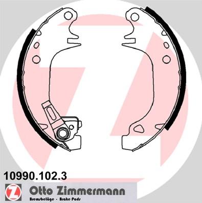 Zimmermann 10990.102.3 - Jeu de mâchoires de frein cwaw.fr