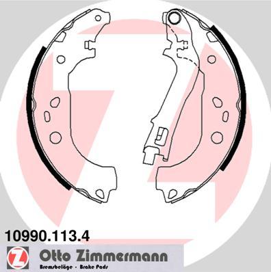 Zimmermann 10990.113.4 - Jeu de mâchoires de frein cwaw.fr