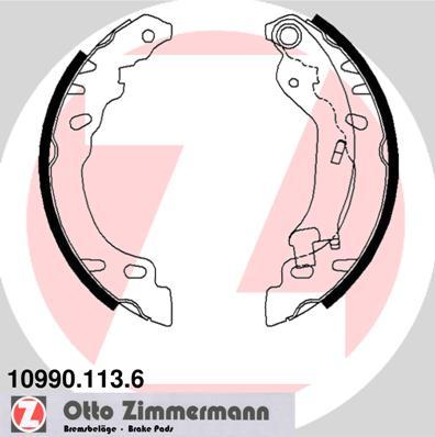 Zimmermann 10990.113.6 - Jeu de mâchoires de frein cwaw.fr