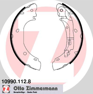 Zimmermann 10990.112.8 - Jeu de mâchoires de frein cwaw.fr