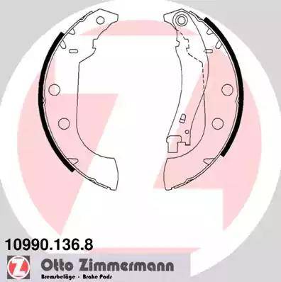 Zimmermann 10990.136.8 - Jeu de mâchoires de frein cwaw.fr