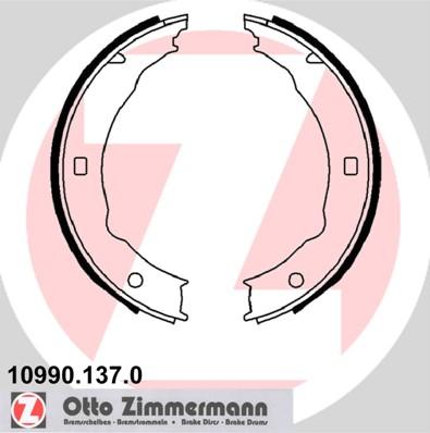 Zimmermann 10990.137.0 - Jeu de mâchoires de frein, frein de stationnement cwaw.fr