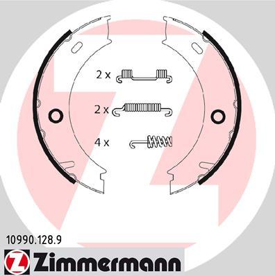 Zimmermann 10990.128.9 - Jeu de mâchoires de frein, frein de stationnement cwaw.fr