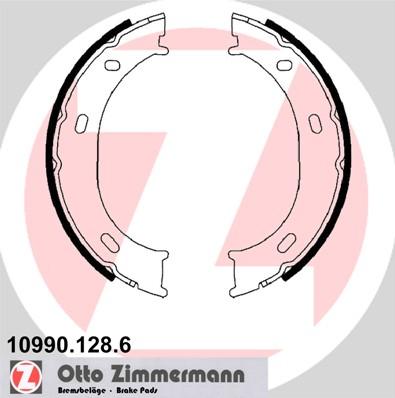 Zimmermann 10990.128.6 - Jeu de mâchoires de frein, frein de stationnement cwaw.fr