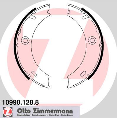 Zimmermann 10990.128.8 - Jeu de mâchoires de frein, frein de stationnement cwaw.fr