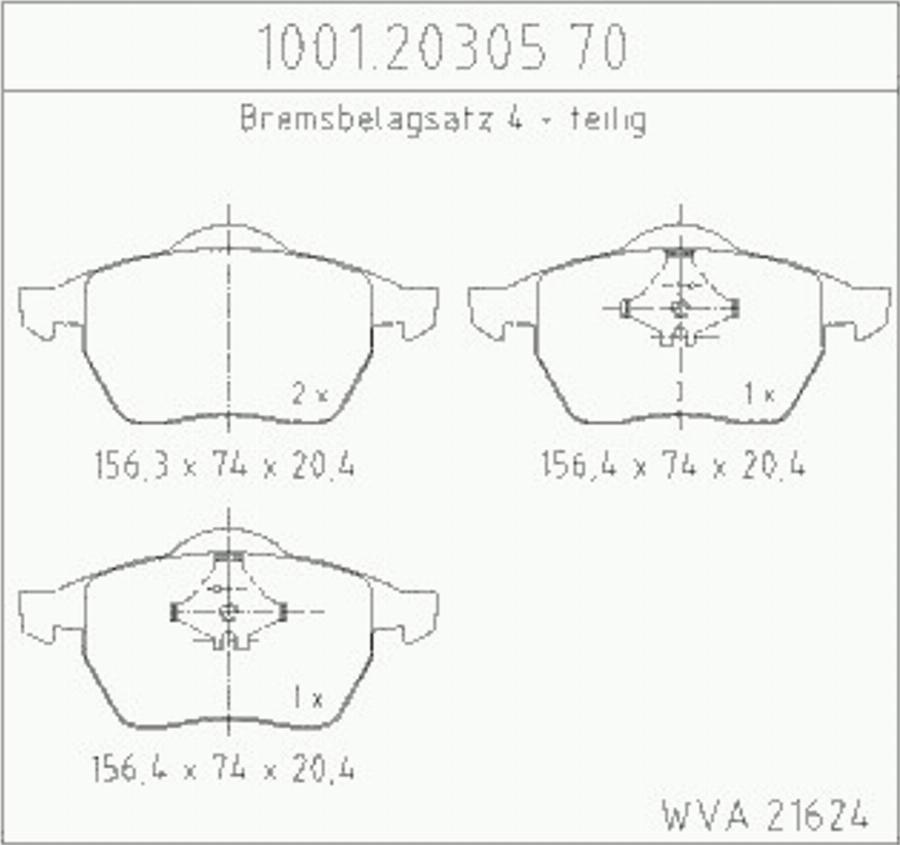 Zimmermann 10012030570 - Kit de plaquettes de frein, frein à disque cwaw.fr