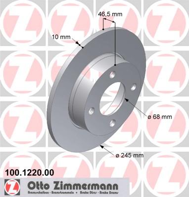 Zimmermann 100.1220.00 - Disque de frein cwaw.fr