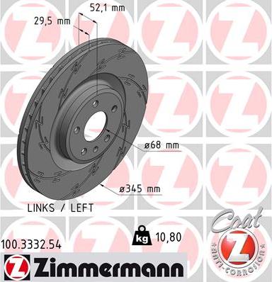 Zimmermann 100.3332.54 - Disque de frein cwaw.fr