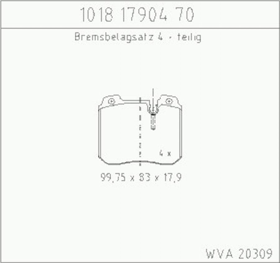 Zimmermann 10181790470 - Kit de plaquettes de frein, frein à disque cwaw.fr