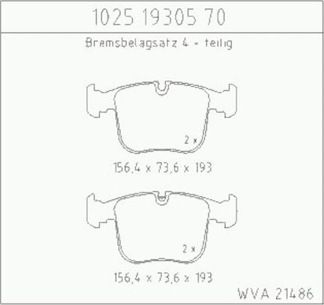 Zimmermann 10251930570 - Kit de plaquettes de frein, frein à disque cwaw.fr