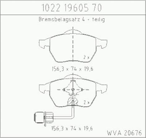 Zimmermann 10221960570 - Kit de plaquettes de frein, frein à disque cwaw.fr