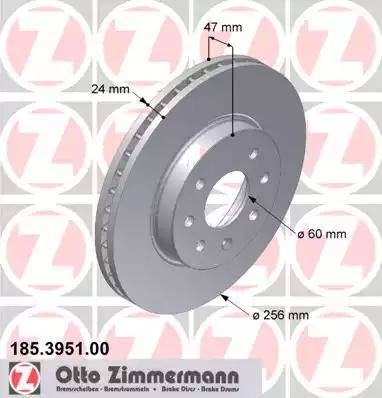 Zimmermann 185.3951.00 - Disque de frein cwaw.fr