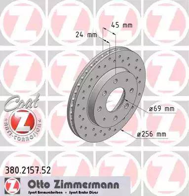 Zimmermann 380.2157.52 - Disque de frein cwaw.fr