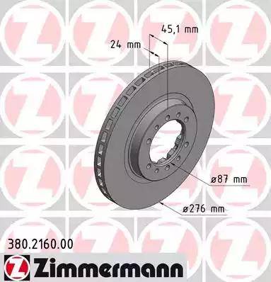 Zimmermann 380.2160.00 - Disque de frein cwaw.fr